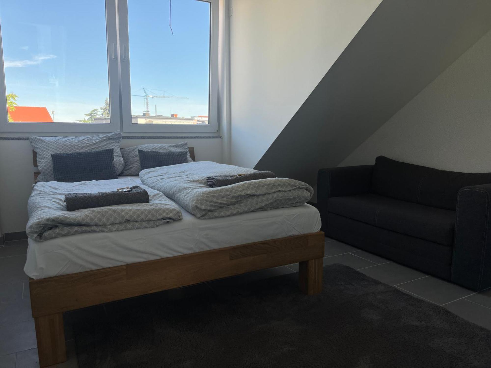 Simplex Apartments Am Europaplatz Karlsruhe Pokoj fotografie