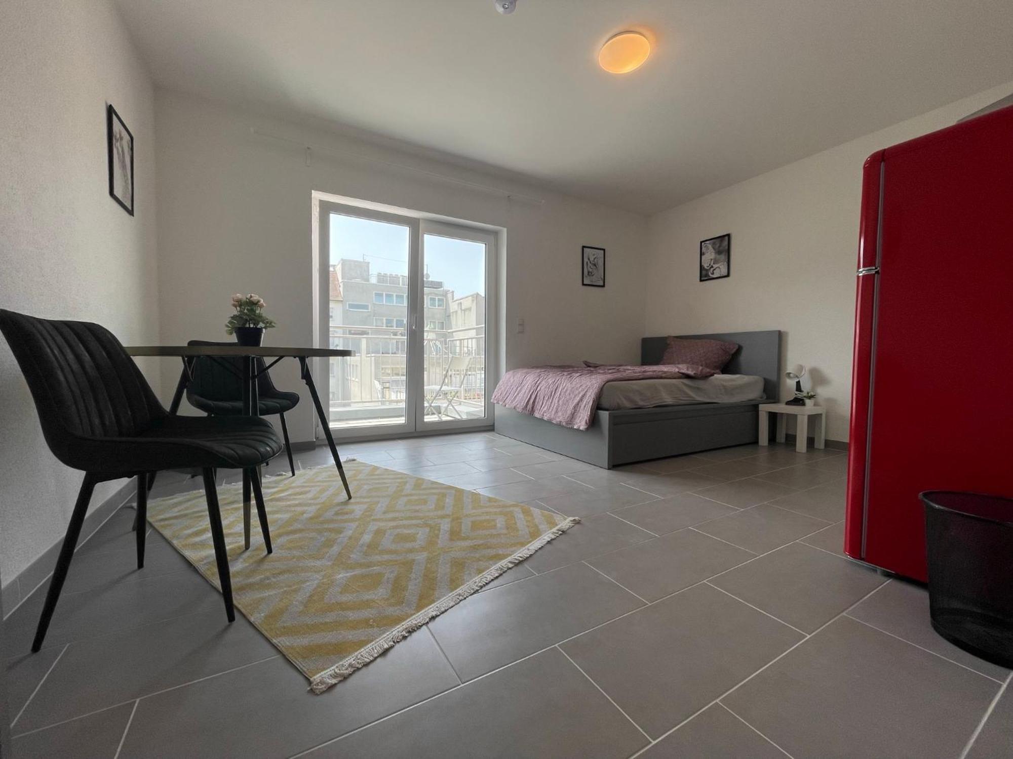 Simplex Apartments Am Europaplatz Karlsruhe Pokoj fotografie