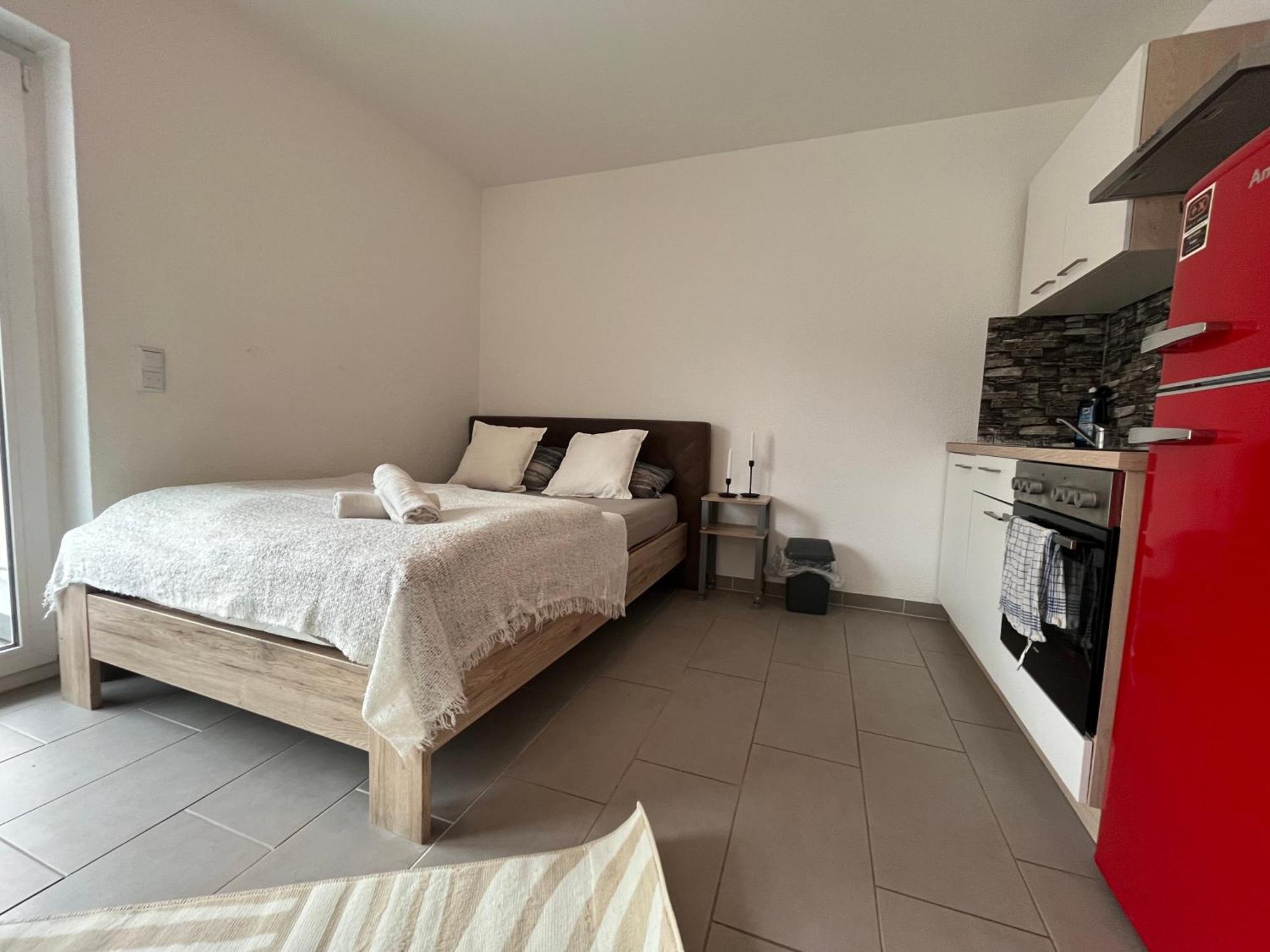 Simplex Apartments Am Europaplatz Karlsruhe Pokoj fotografie