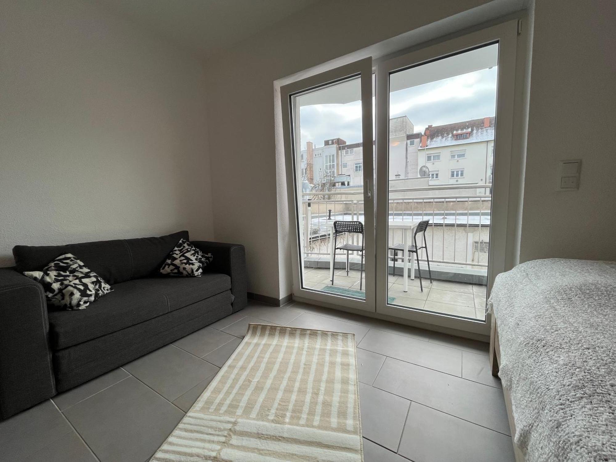 Simplex Apartments Am Europaplatz Karlsruhe Pokoj fotografie